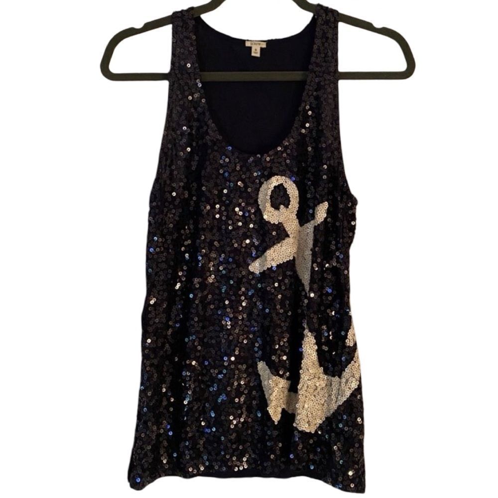 J. Crew Sequined Blouse